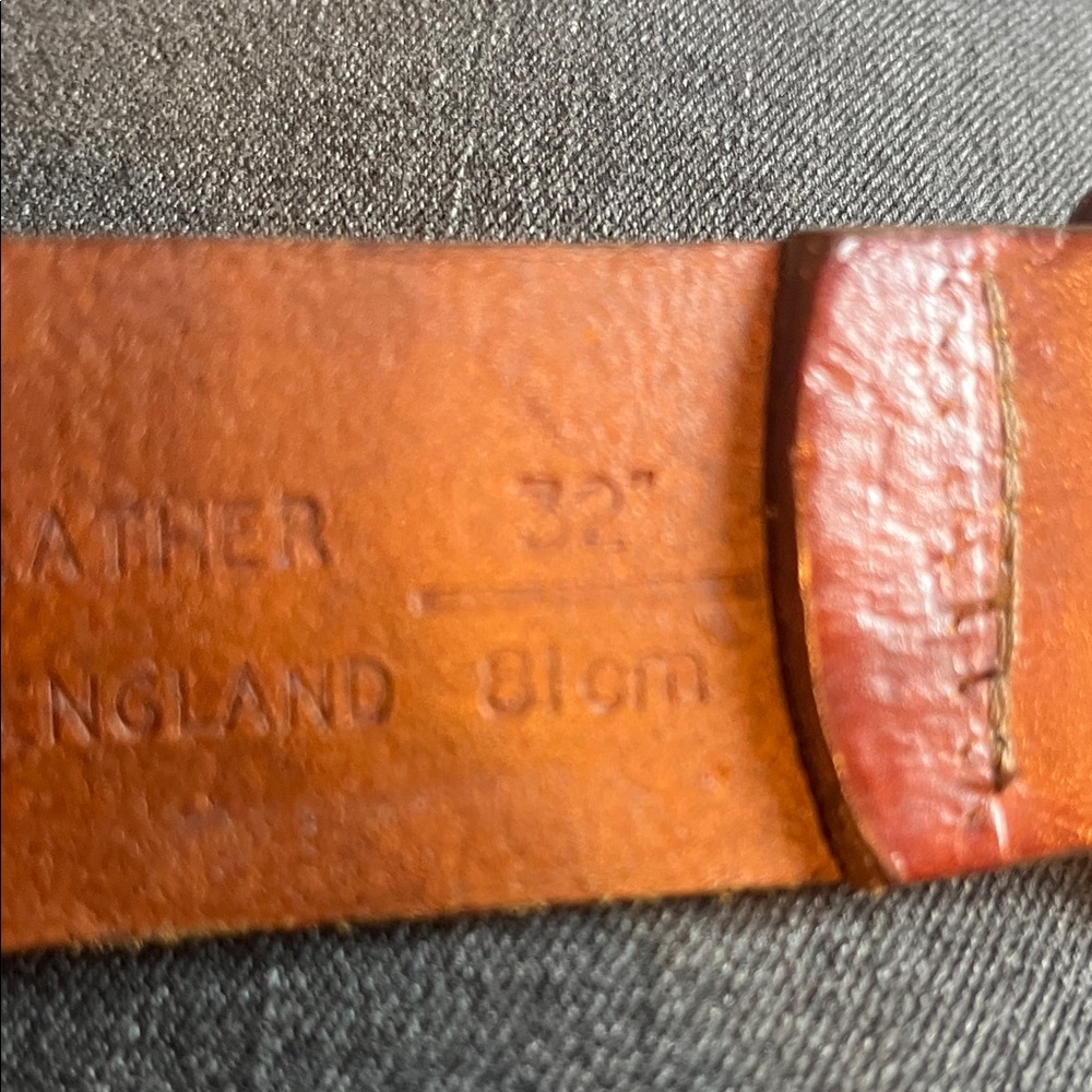 rag & bone Tan Leather Belt with Silver Buckle - Picture 9 of 9